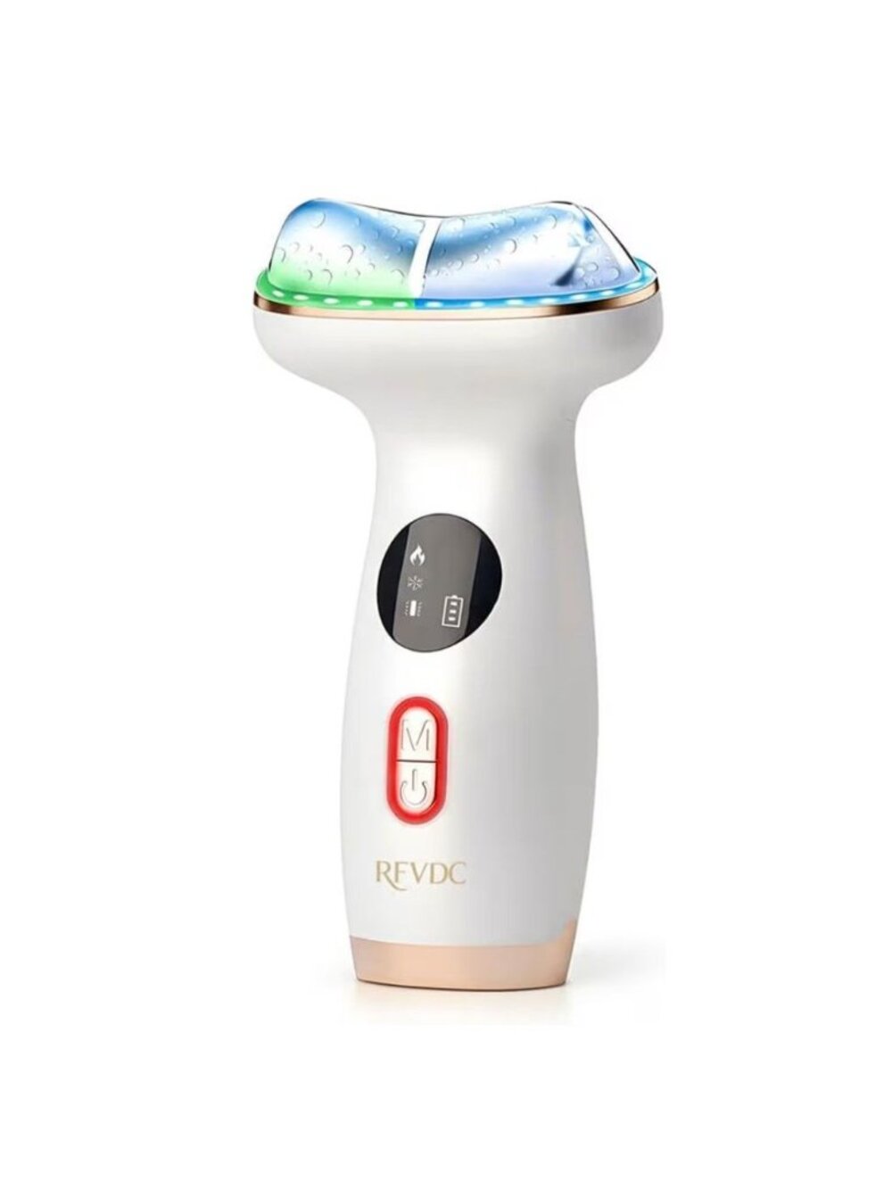 Blue Light Cooling Facial Massager For Puffiness Wrinkles Redness Relief -NEW